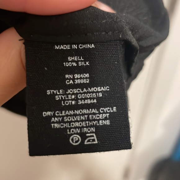 Theory Black Silk Off the Shoulder Blouse - Picture 5 of 5